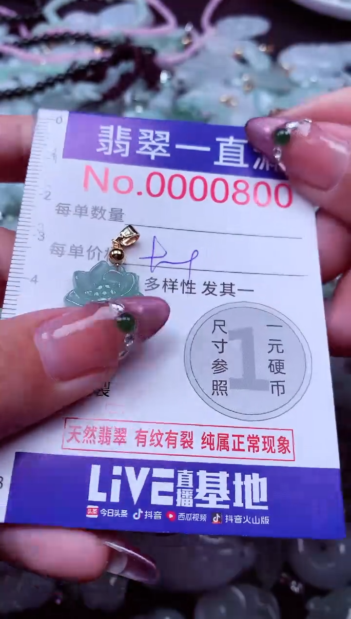 颈饰未镶嵌翡翠800