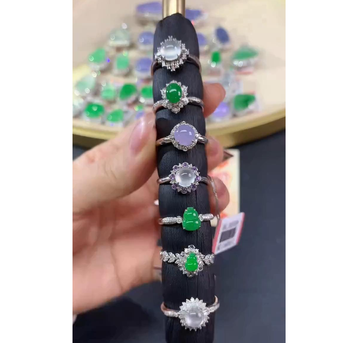 【彩虹盘】翡翠-18K金镶嵌-多样性发一件-MZJ004|CXQ21