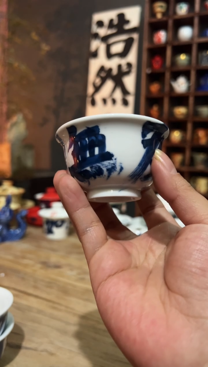 【闪购商品】观云听雨原创手绘茶具