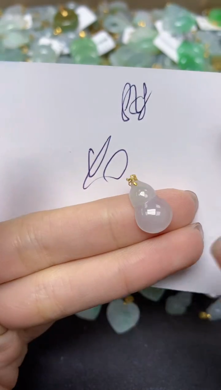 【闪购商品】翡翠颈饰18K金镶嵌 天然翡翠A货