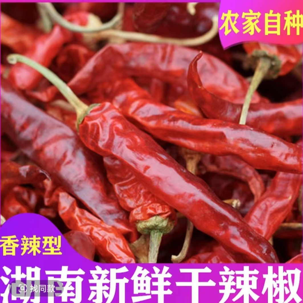 湖南农家自种干辣椒薄皮二荆条线椒家乡特产