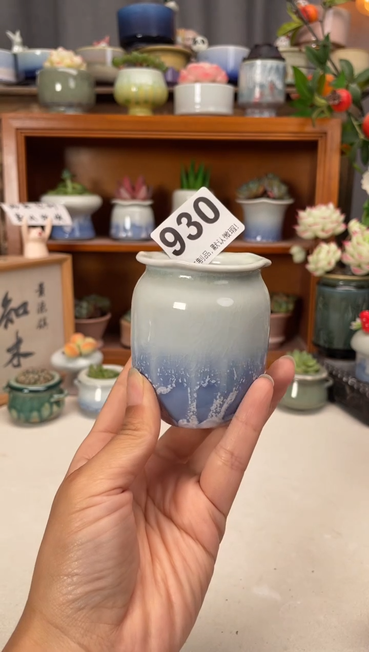 瓷片930知木小芳花盆