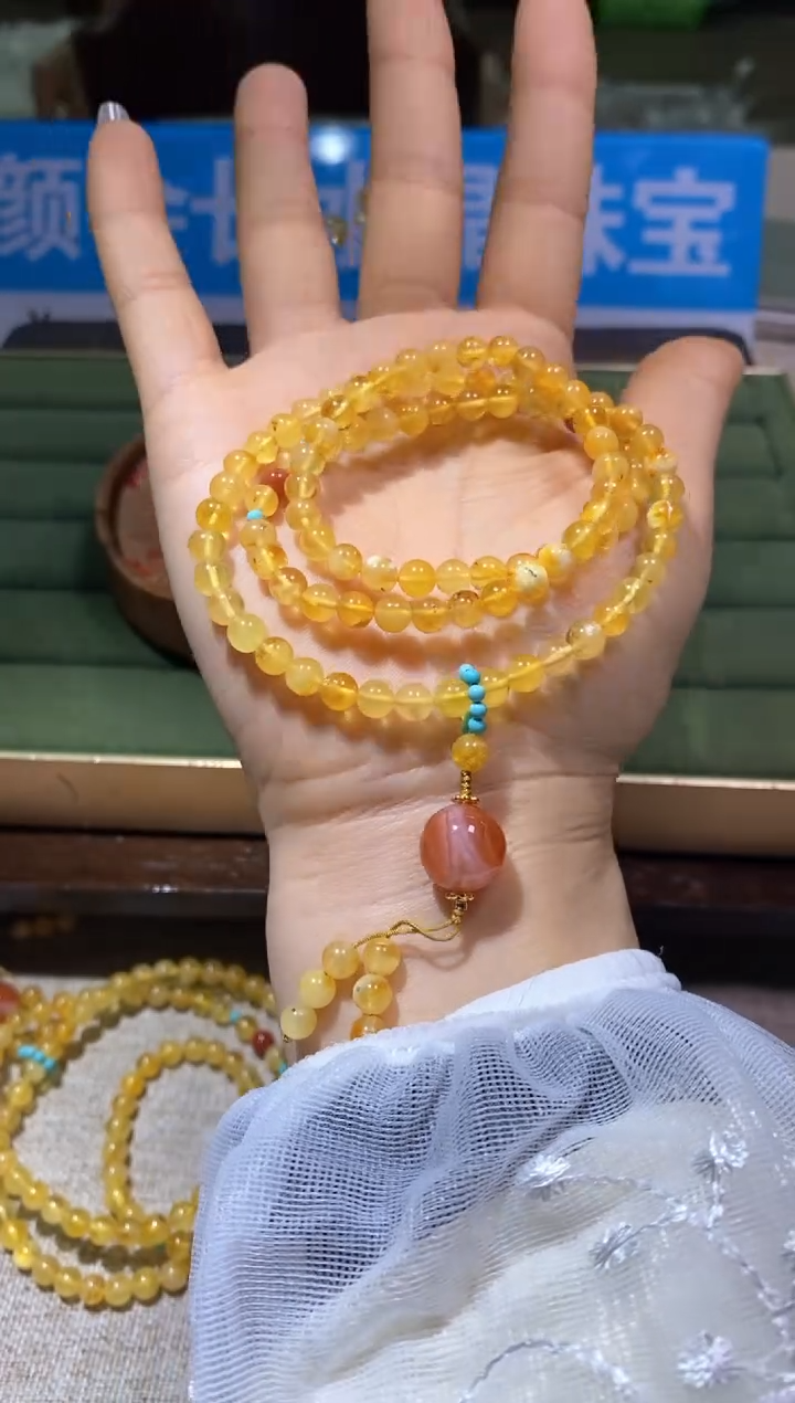 【闪购商品】琥珀颈饰未镶嵌多样性发一件307