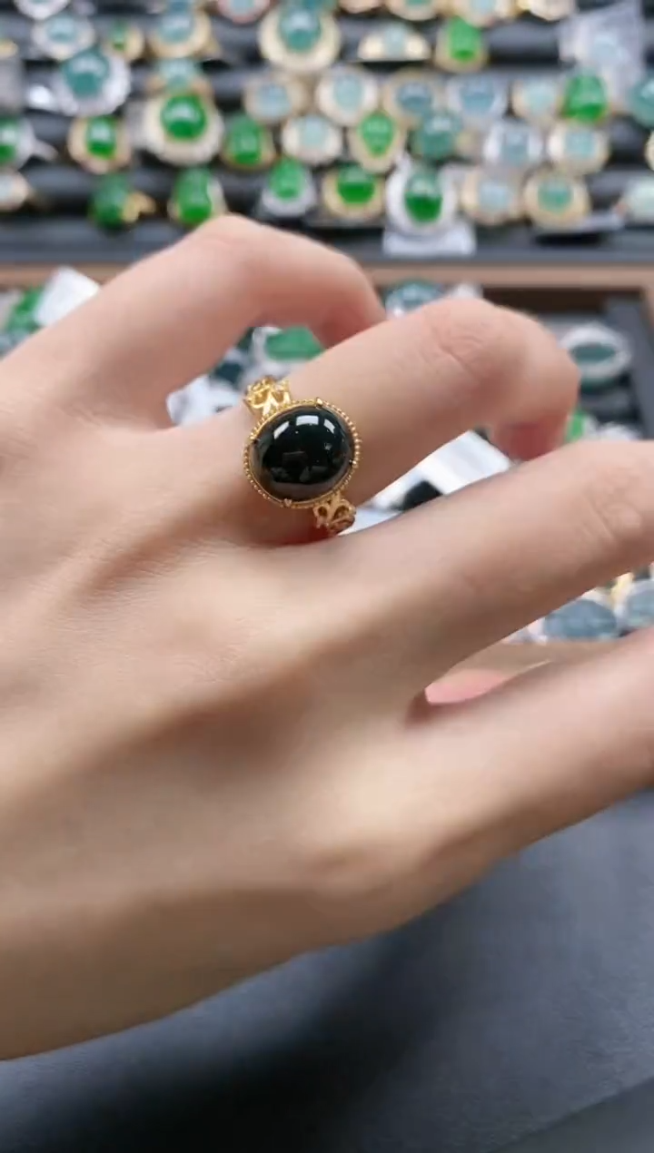 【闪购商品】翡翠戒指银S925镶嵌51511