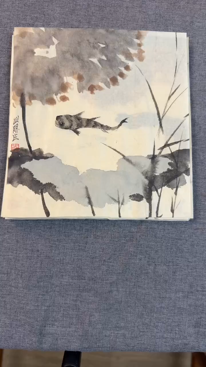 【闪购商品】书法金老师书法国画册页作品