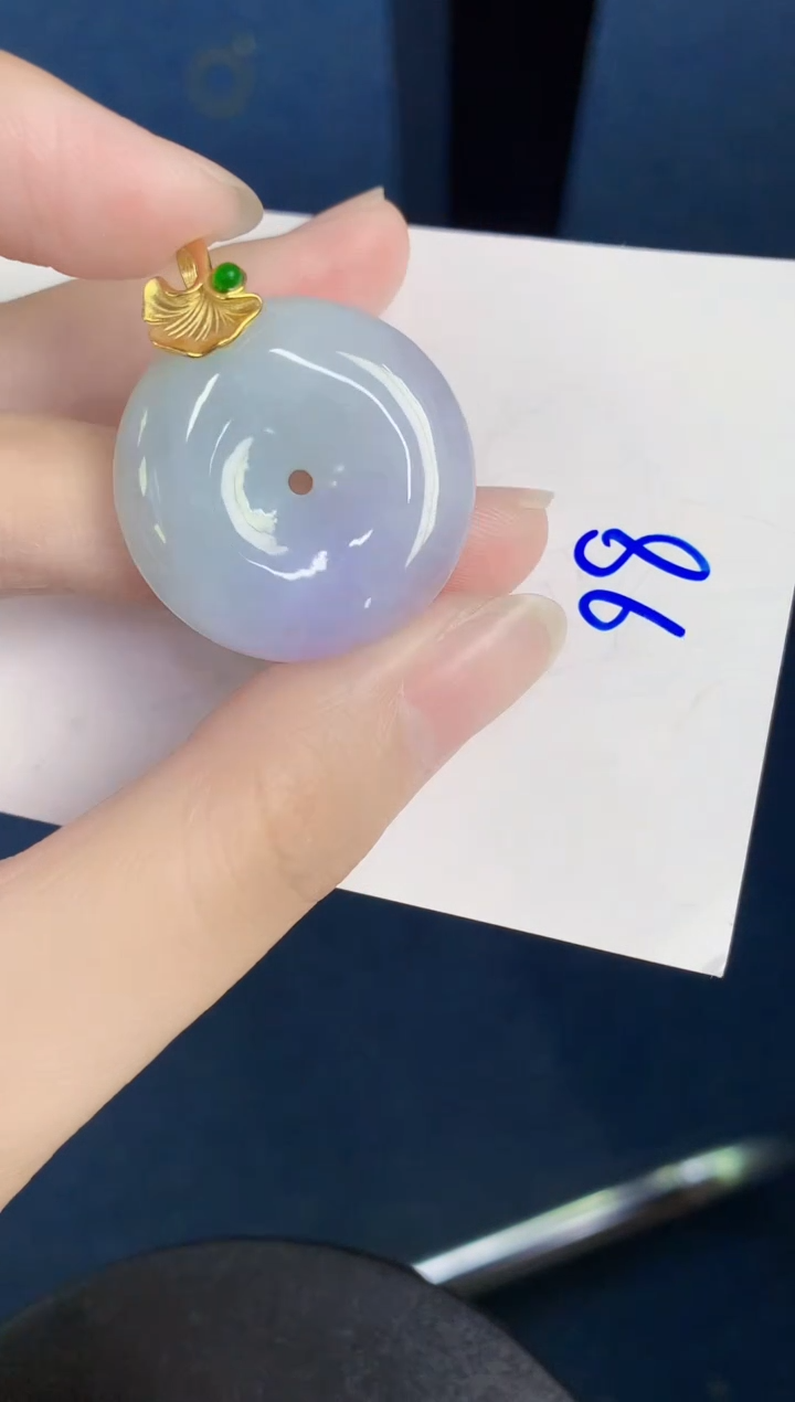 翡翠银S925镶嵌颈饰天然翡翠缅甸A货