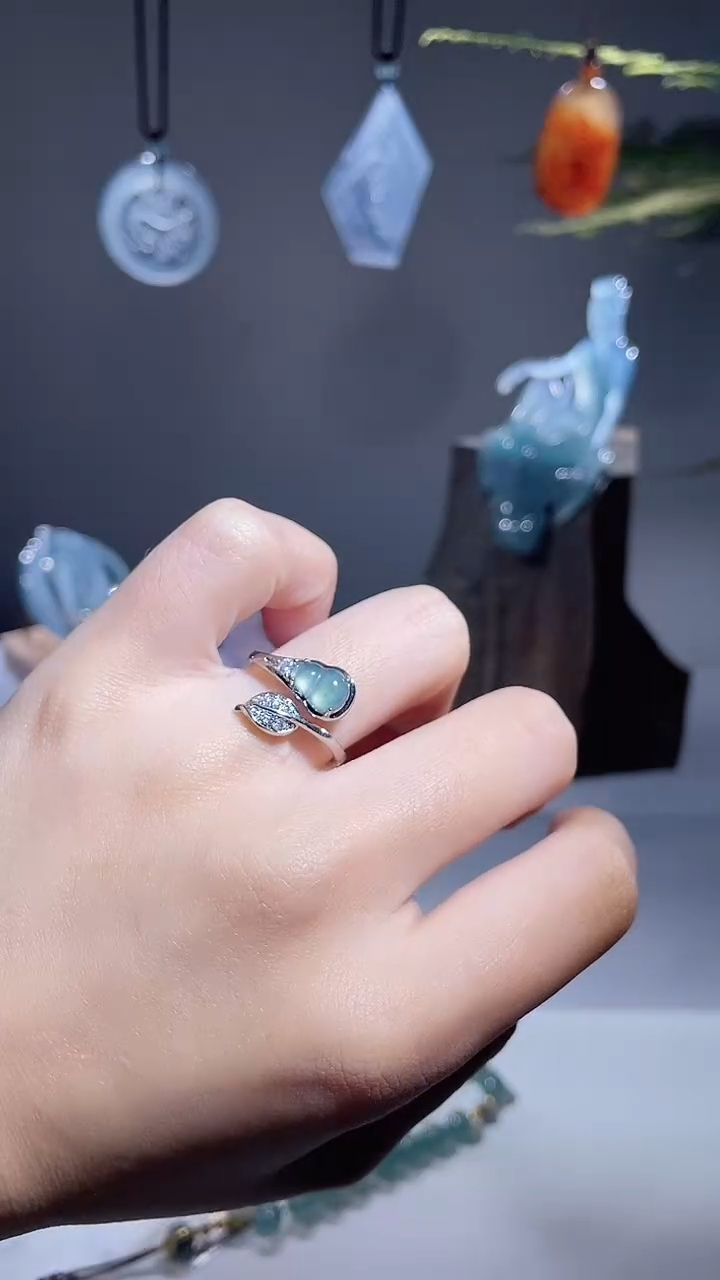 颈饰未镶嵌翡翠戒指