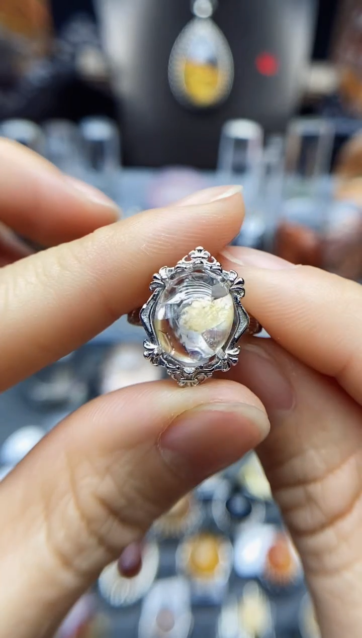 【闪购商品】水晶戒指银S925镶嵌水晶