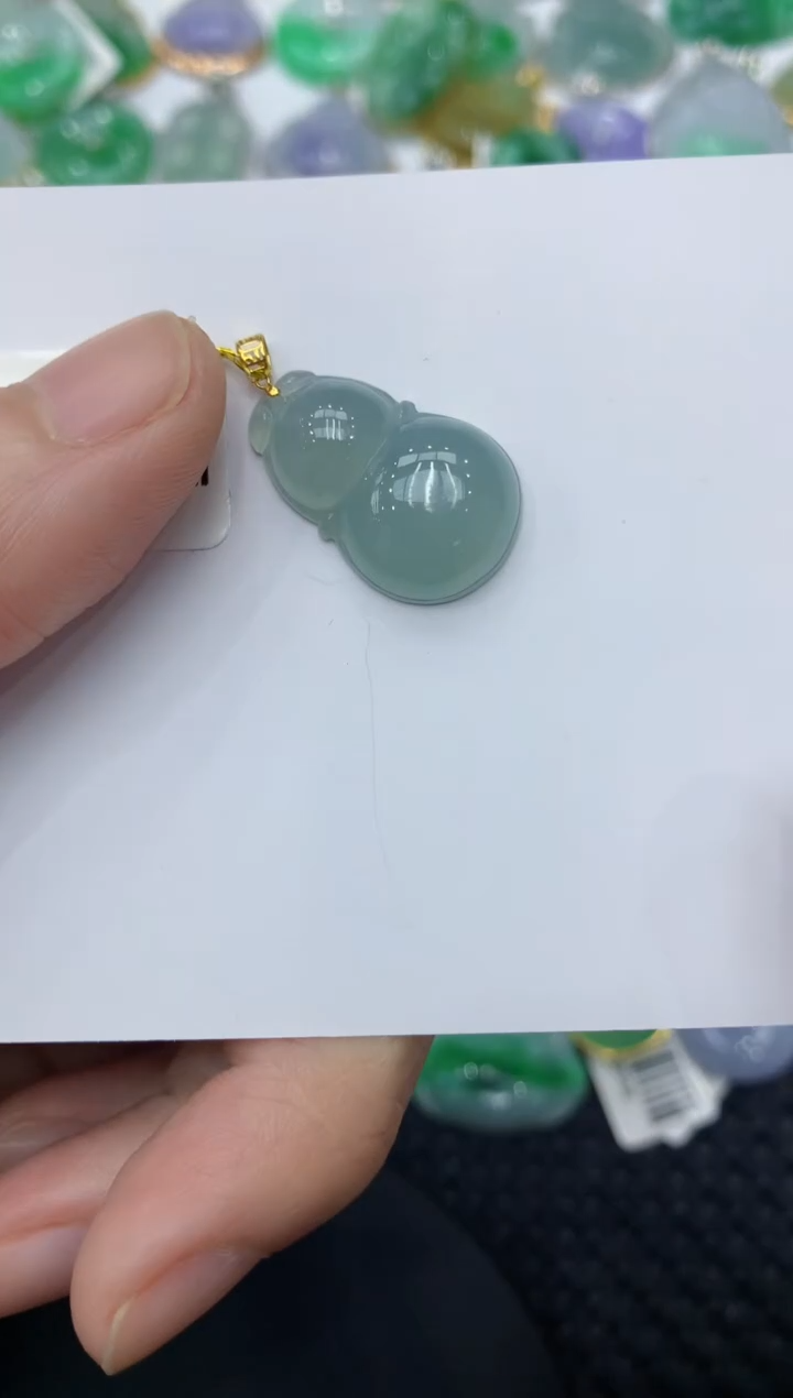 【闪购商品】翡翠颈饰18K金镶嵌11111111111