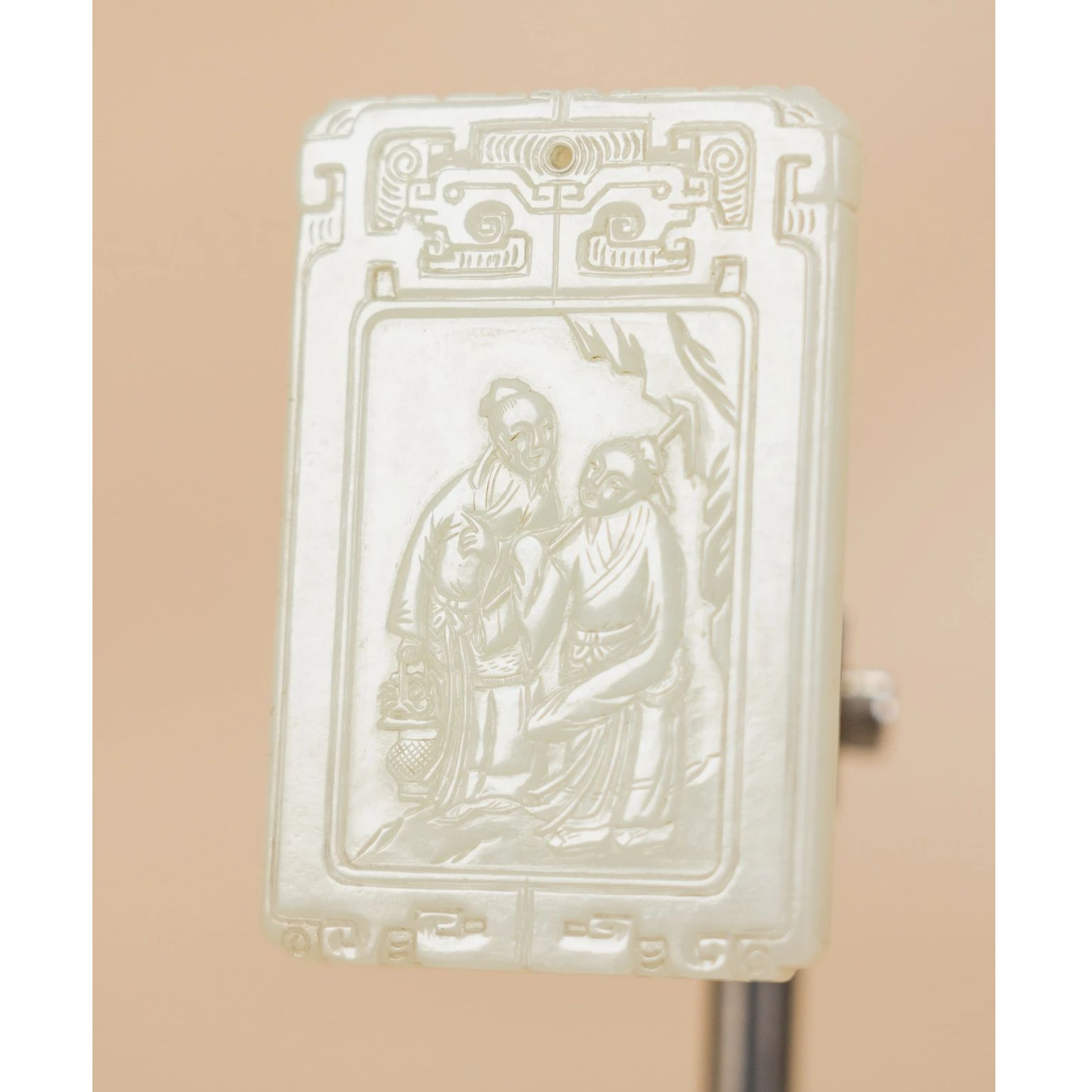 Lot  5  清  人物诗文牌(3.13日玉器拍卖）