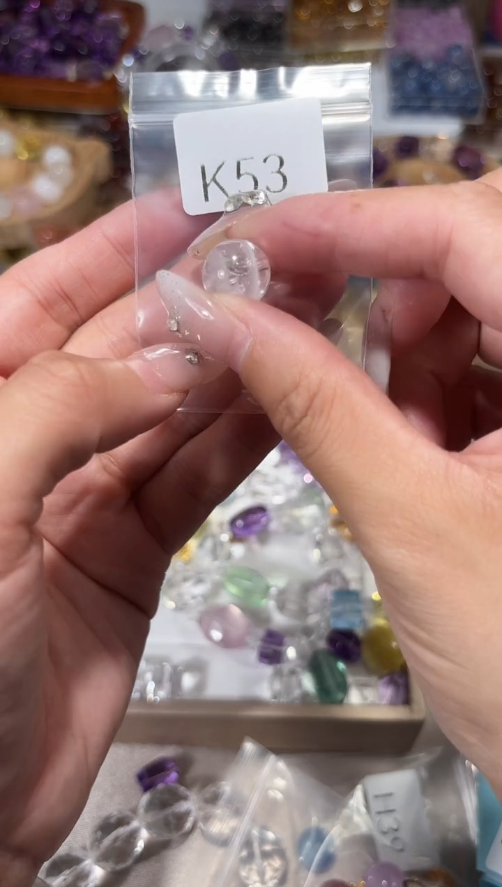 水晶手串未镶嵌K53白幽灵卡13