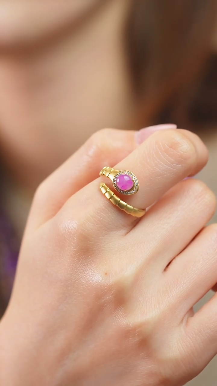 苏纪石（舒俱来）18K金镶嵌吊坠(不含链)22