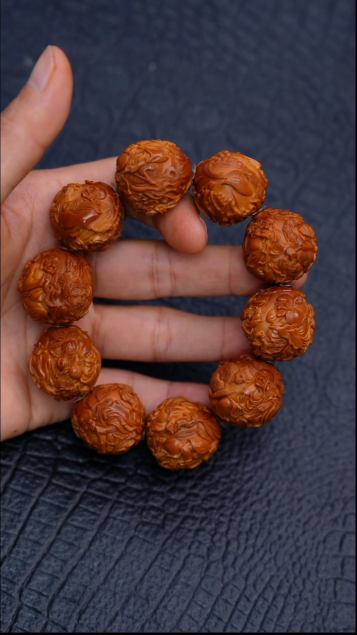 手串/手链橄榄核通景骑兽十八罗汉26
