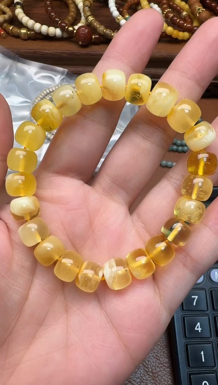 裸石蜜蜡未镶嵌蜜蜡手串