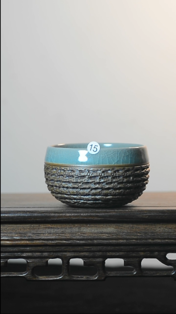 15号罗汉杯微瑕清凉寺汝瓷