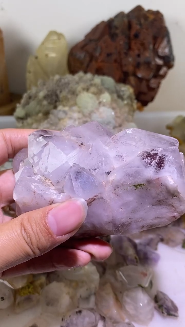 未镶嵌珠宝半成品水晶138号四川美姑花园水晶412g