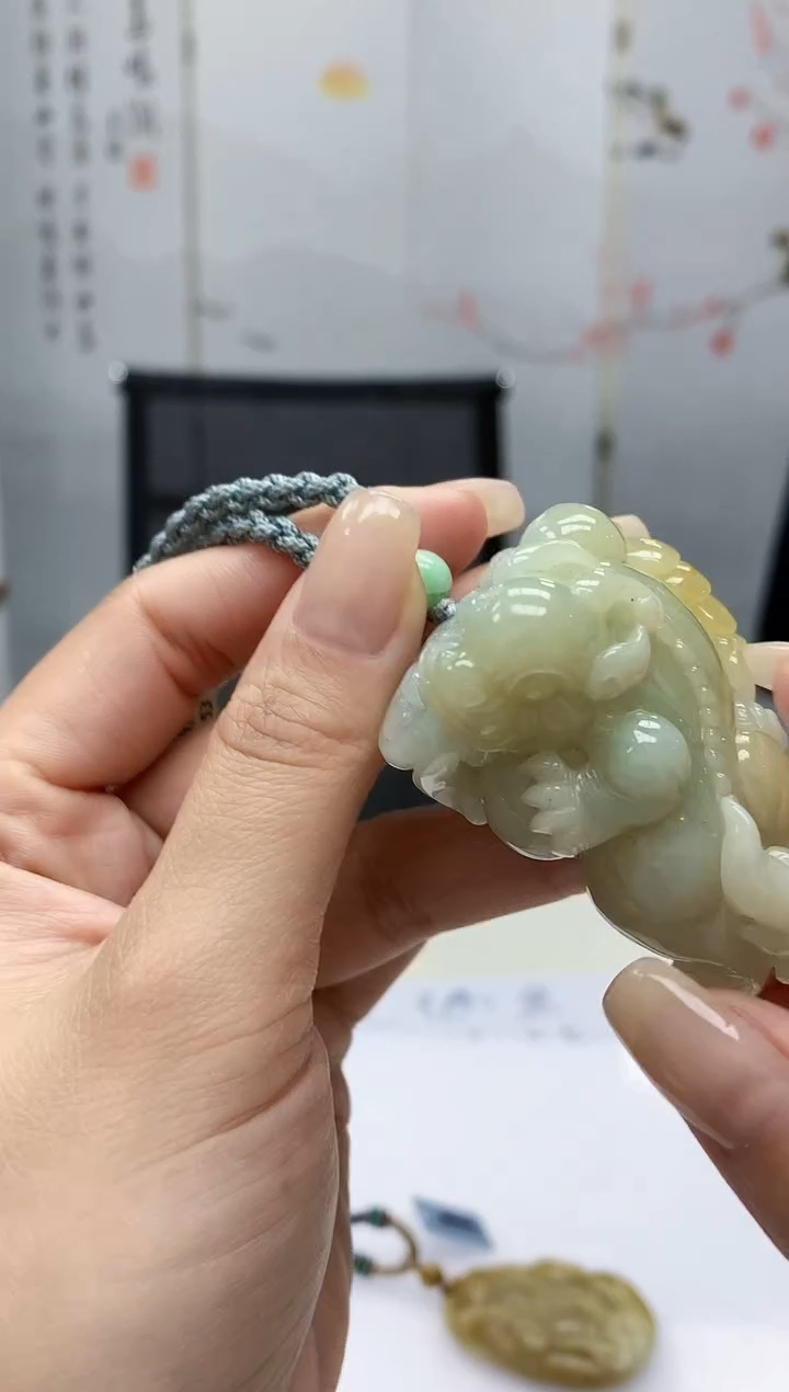 【闪购商品】定制翡翠未镶嵌0405lr-毛货挂件6