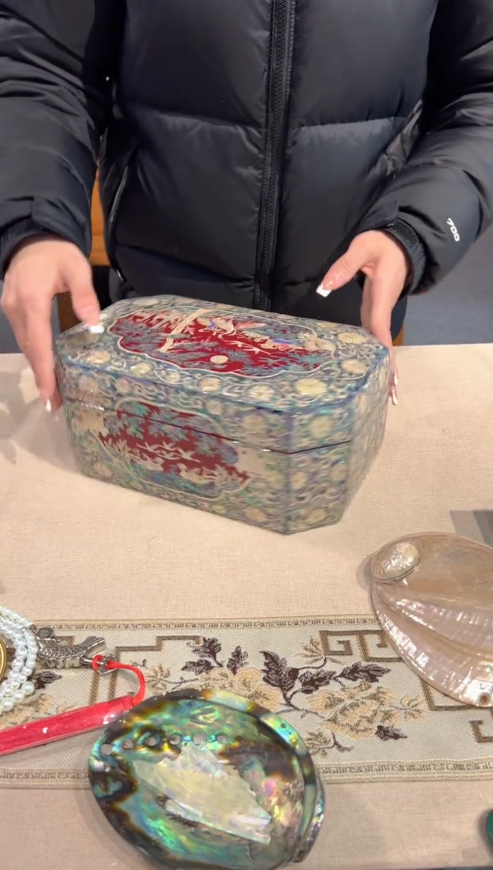 【闪购商品】紫底满贝底·弘贝雅螺钿漆器文化馆