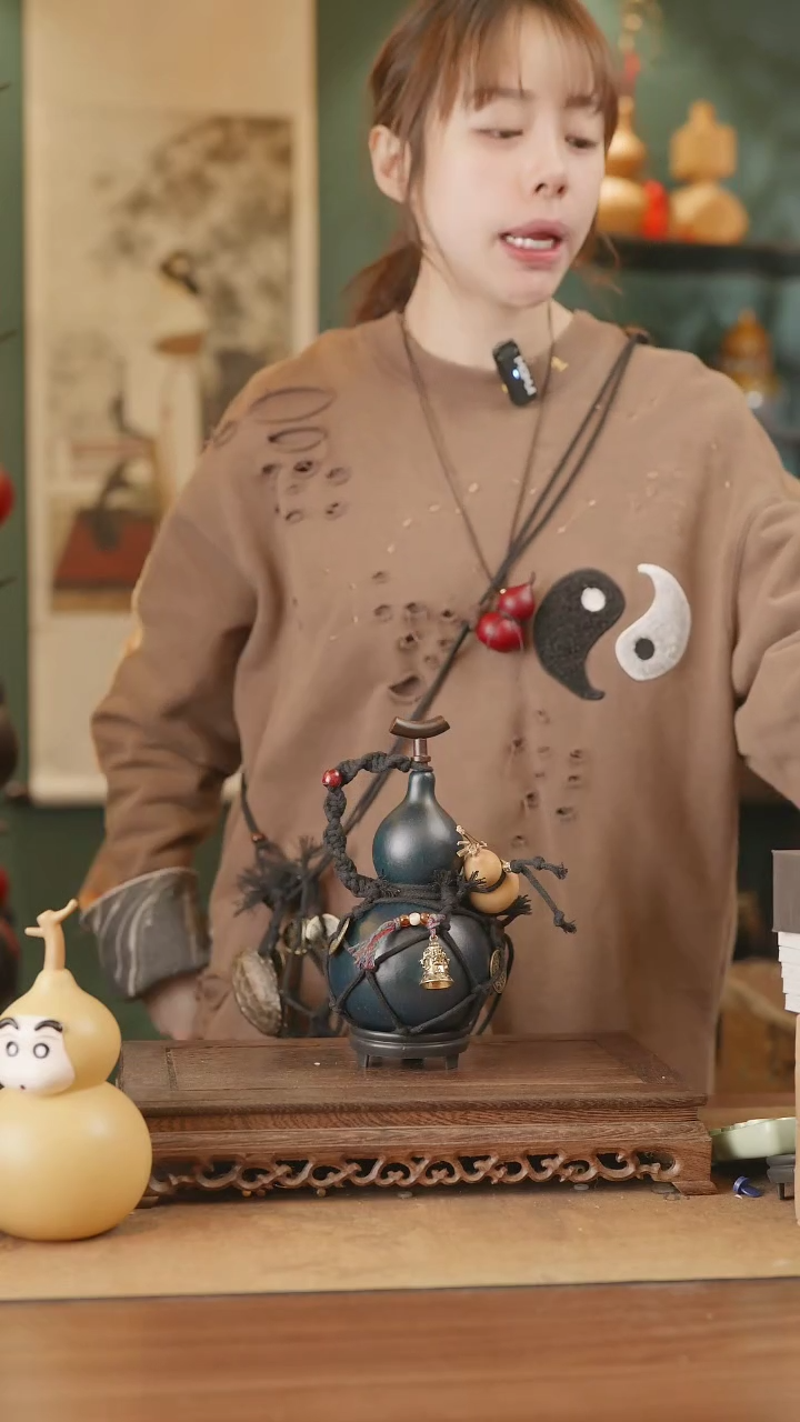 【闪购商品】210号精品天然大漆工艺防渗内胆酒葫芦~