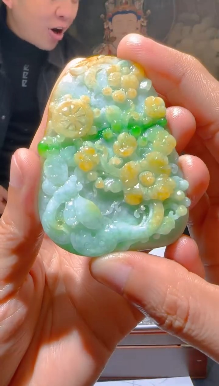 【闪购商品】定制翡翠未镶嵌L-@@QJSX306059