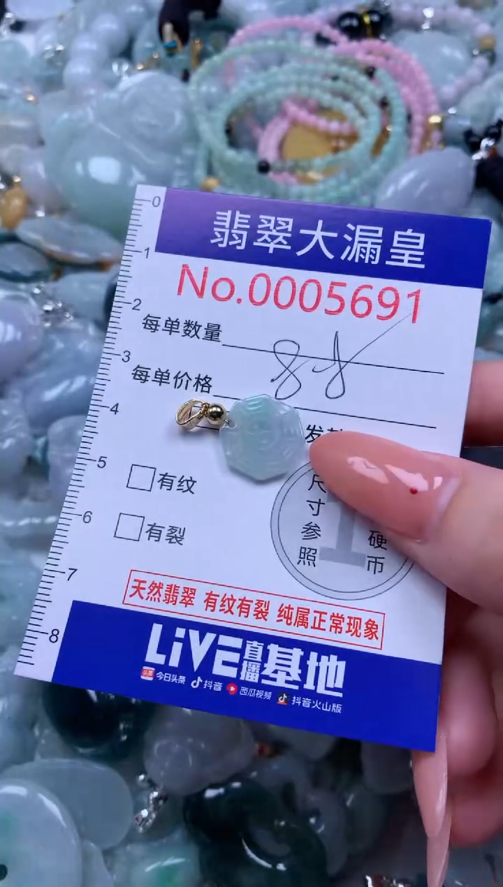 翡翠未镶嵌吊坠(不含链)5691