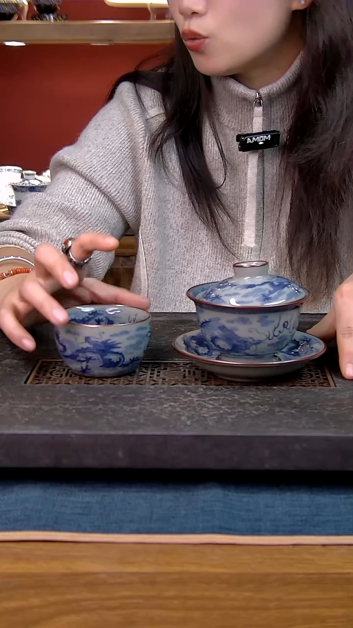 简装家用款2件套 老陶泥开片纹陶瓷茶具