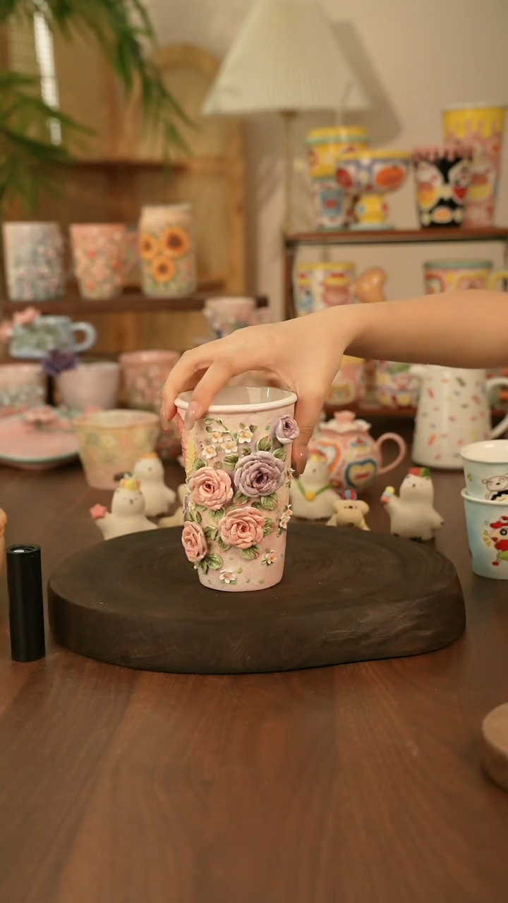 杯子景德镇原创手作陶瓷