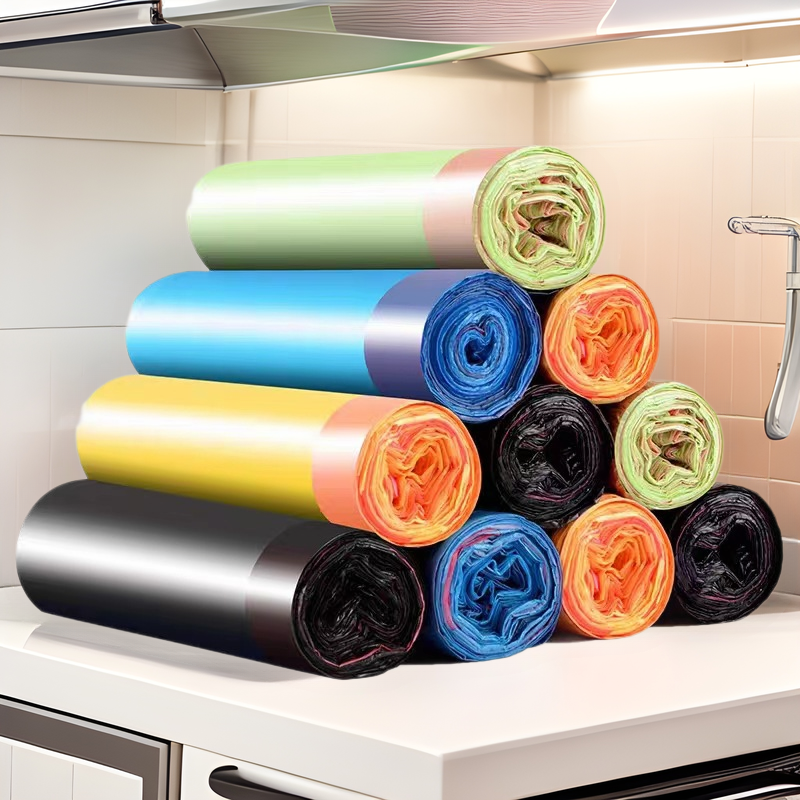 5卷60只抽绳大号加厚垃圾袋手提塑料袋