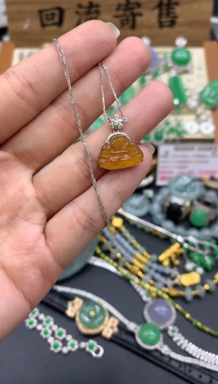 【闪购商品】翡翠颈饰18K金镶嵌232-中国好珍宝