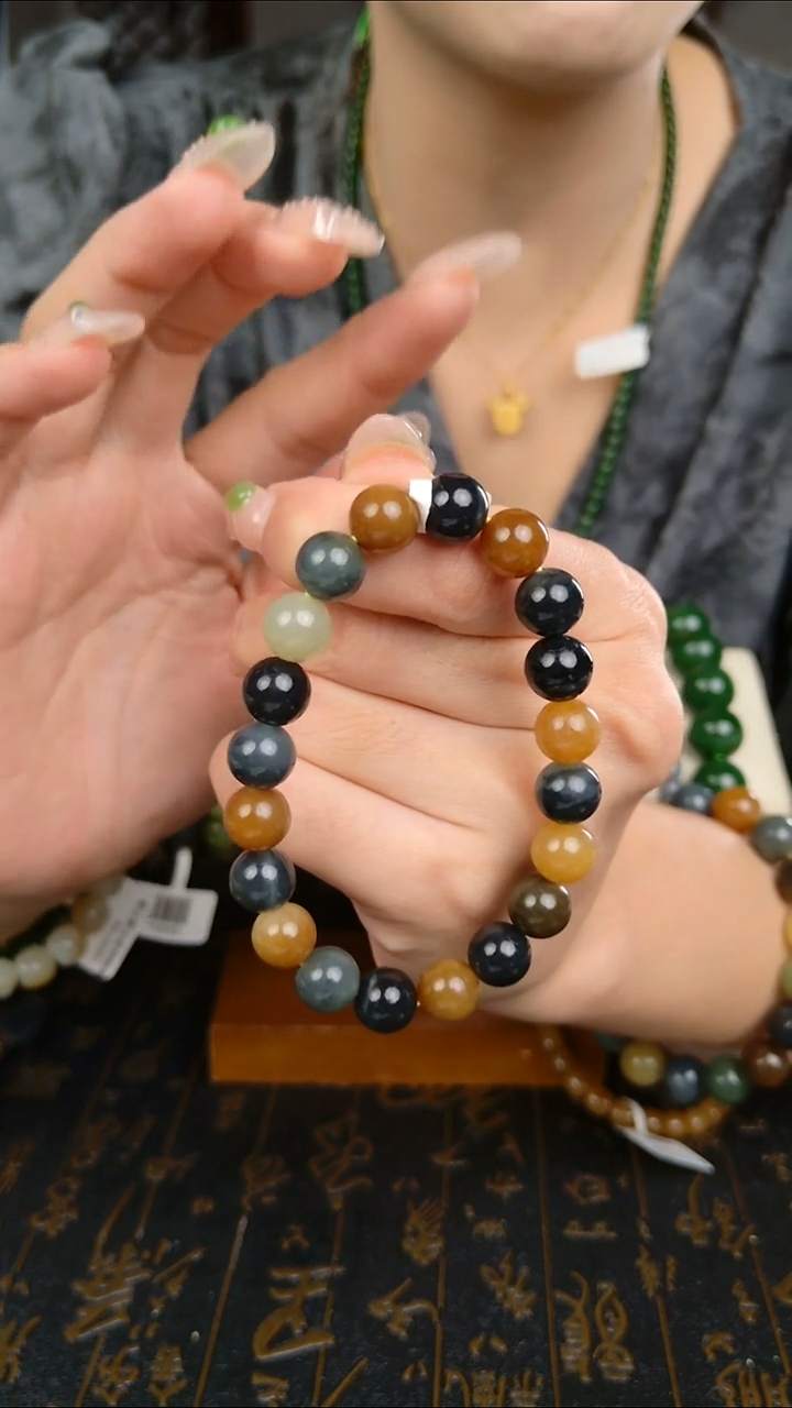 颈饰未镶嵌和田玉拍一发一 所见即所得 10mm