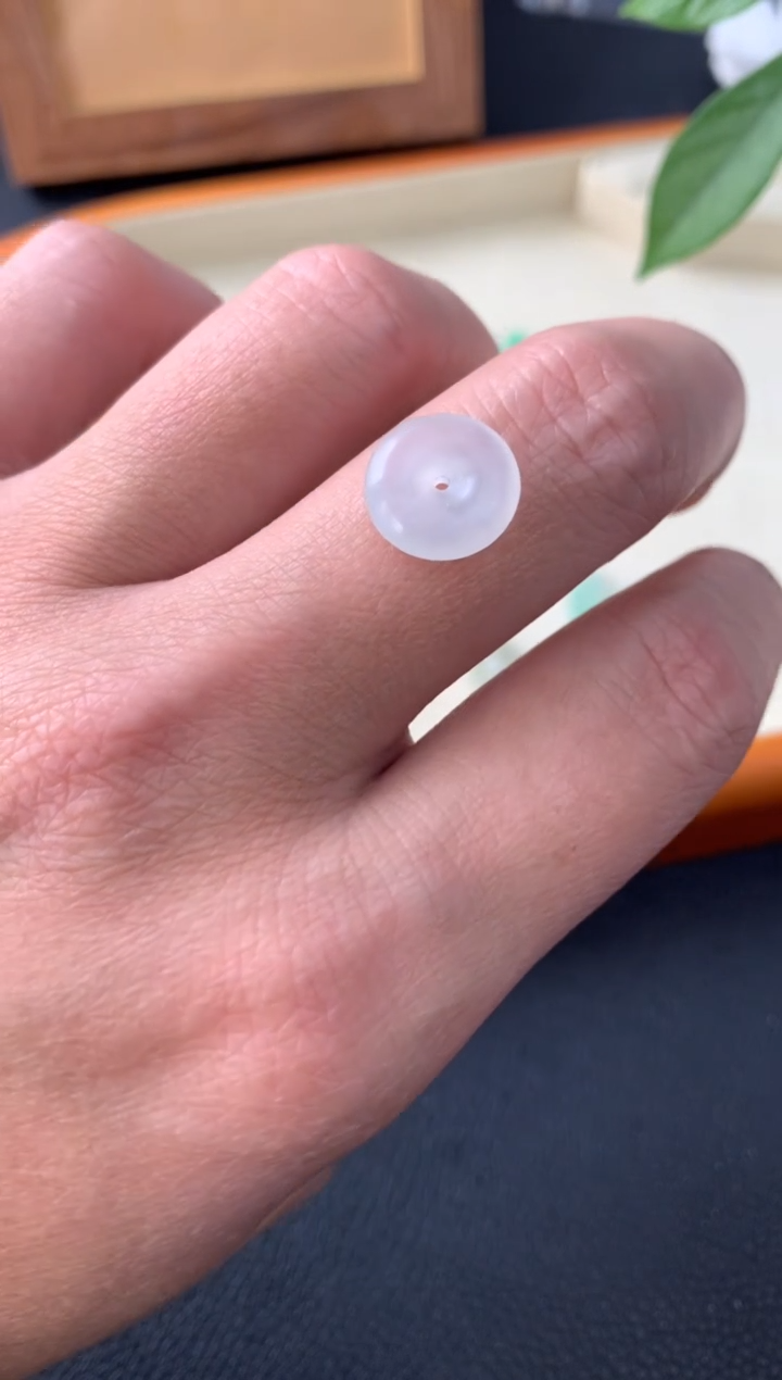 【闪购商品】定制翡翠未镶嵌平安扣毛货定制抛光A35