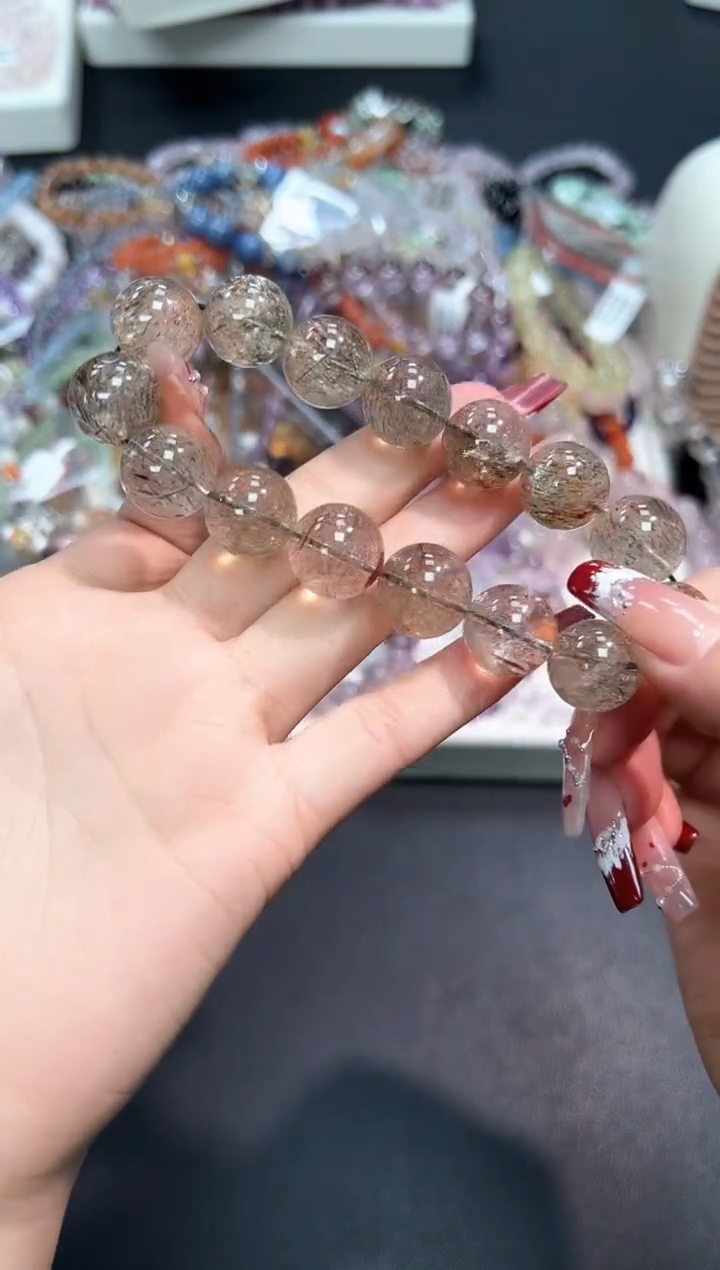 【闪购商品】水晶手串未镶嵌31L多样性发其一/1条15MM默认微瑕