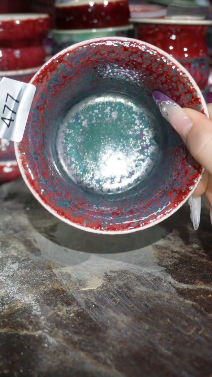 摆件陶精品窑变钧瓷茶器