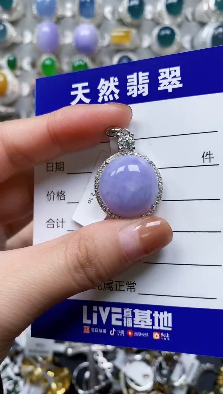 【闪购商品】翡翠颈饰银S925镶嵌0156