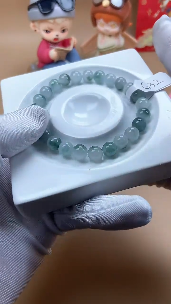【闪购商品】翡翠手串未镶嵌天然翡翠A货G32