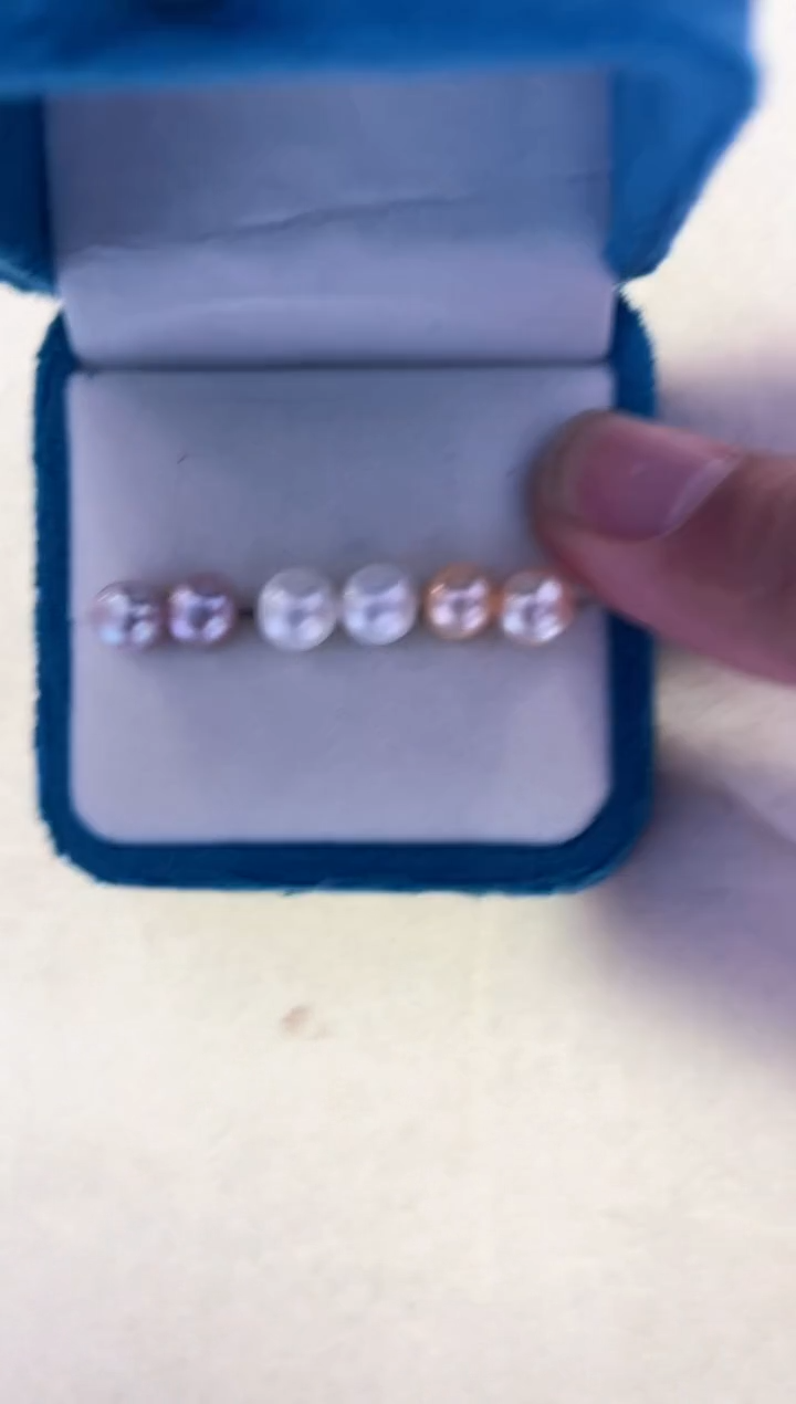 【闪购商品】淡水珍珠耳饰银S925镶嵌三对耳钉套装