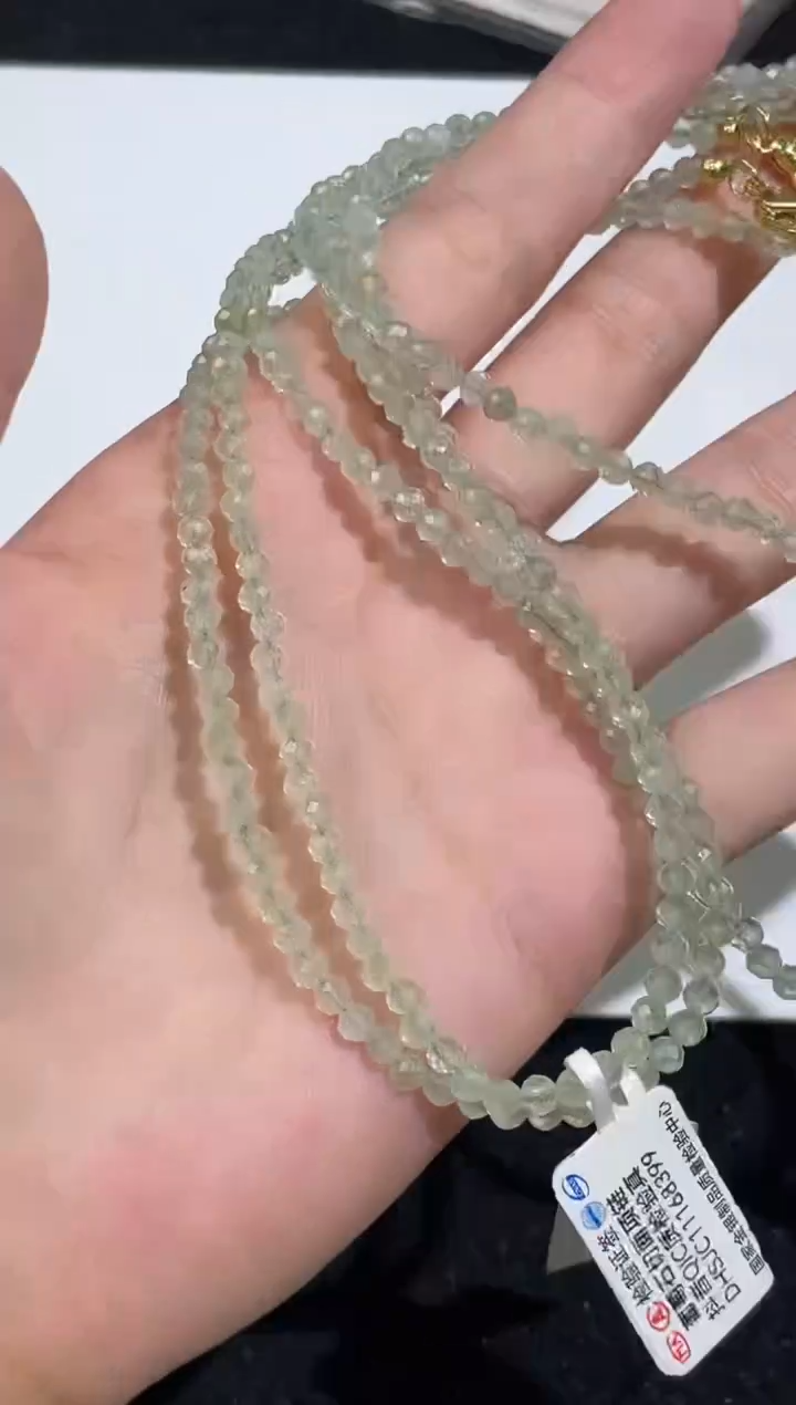 未镶嵌手链水晶38号葡萄石钻石切面随行项链