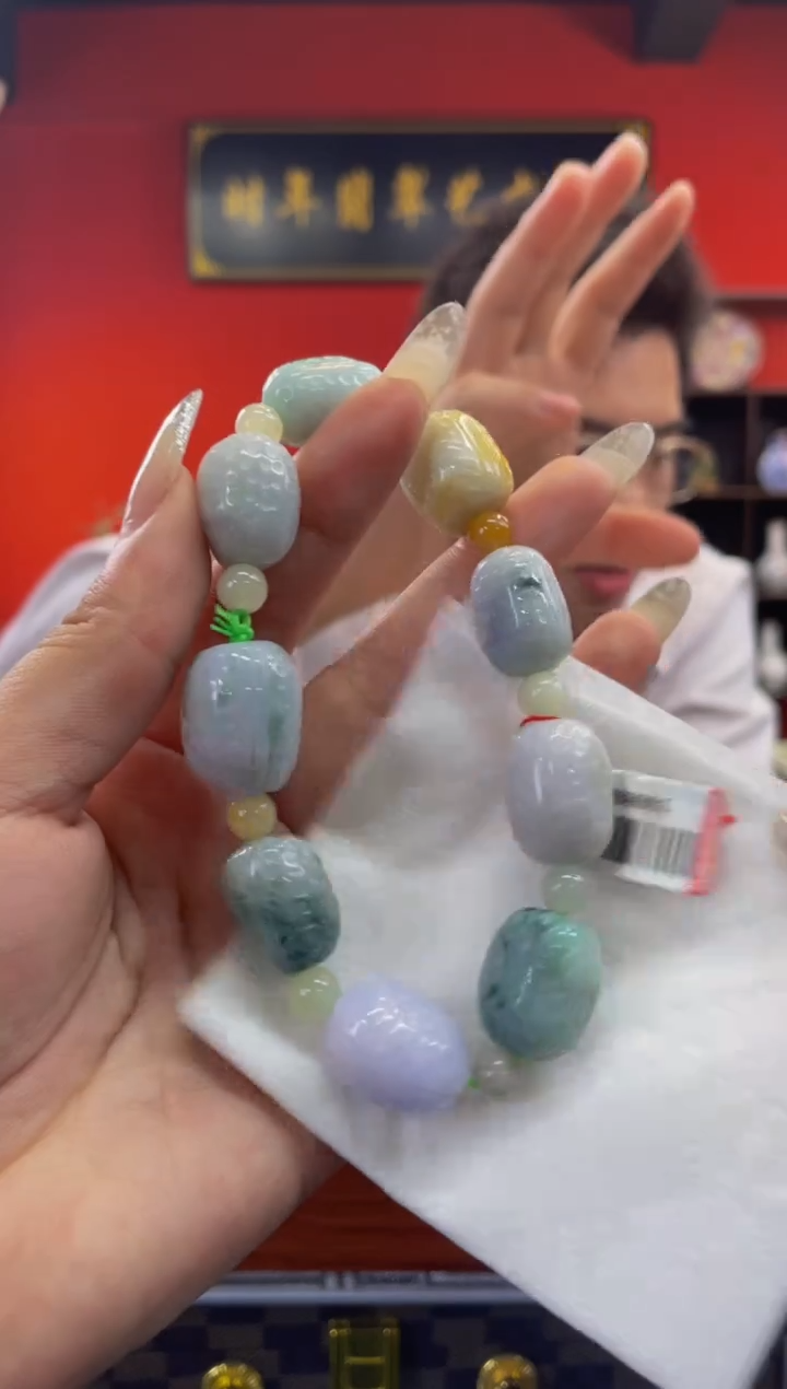 未镶嵌定制翡翠翡翠A货 LL058 多样性发其一