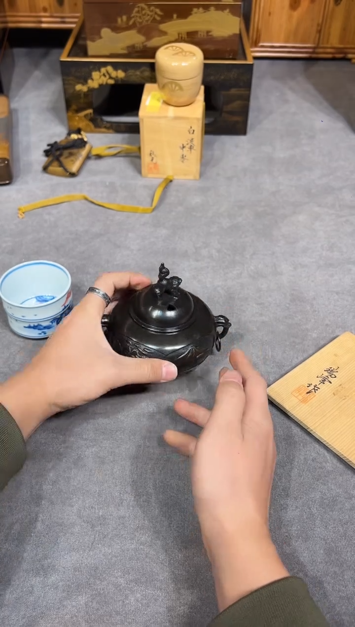 香炉 大漆漆器大漆漆器