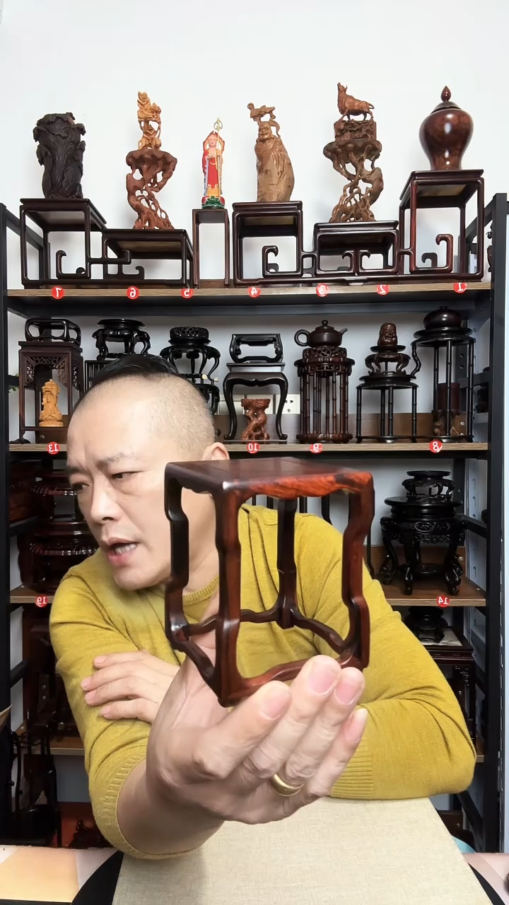 紫砂底座木8正方10高