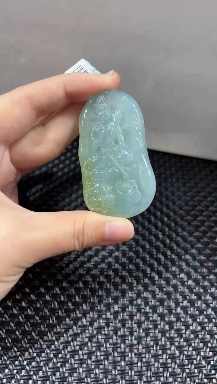【闪购商品】翡翠吊坠(不含链)未镶嵌文殊菩萨（多样性发一件）