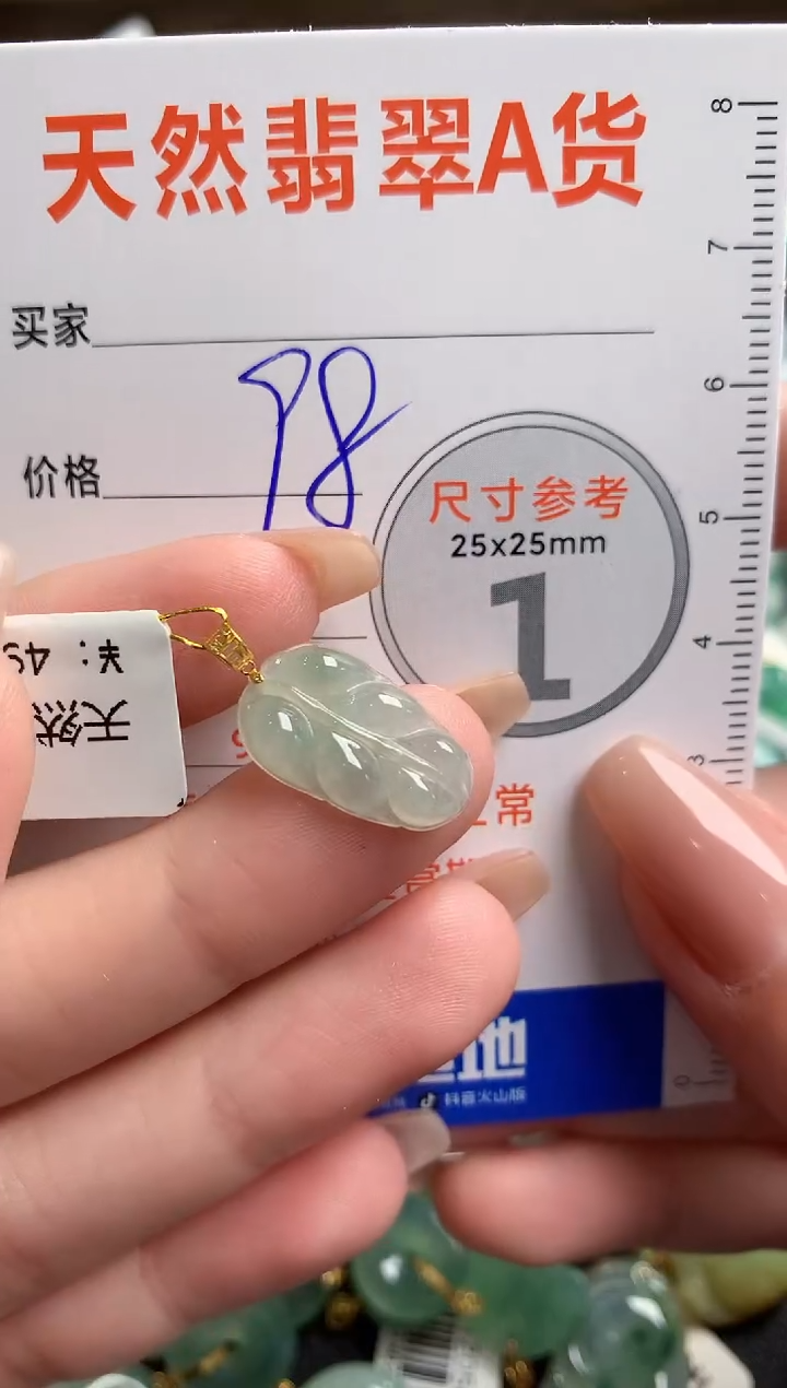 【闪购商品】翡翠颈饰18K金镶嵌14003461