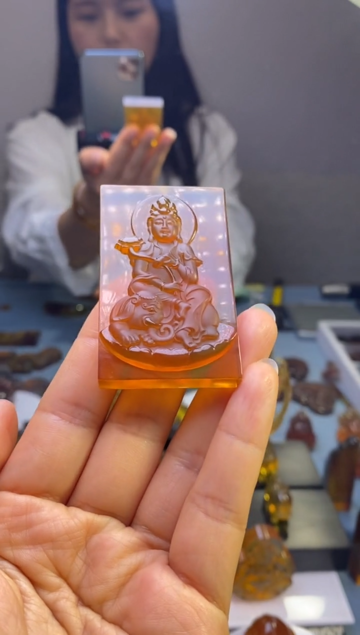 【闪购商品】琥珀颈饰未镶嵌HP100-38（普贤）