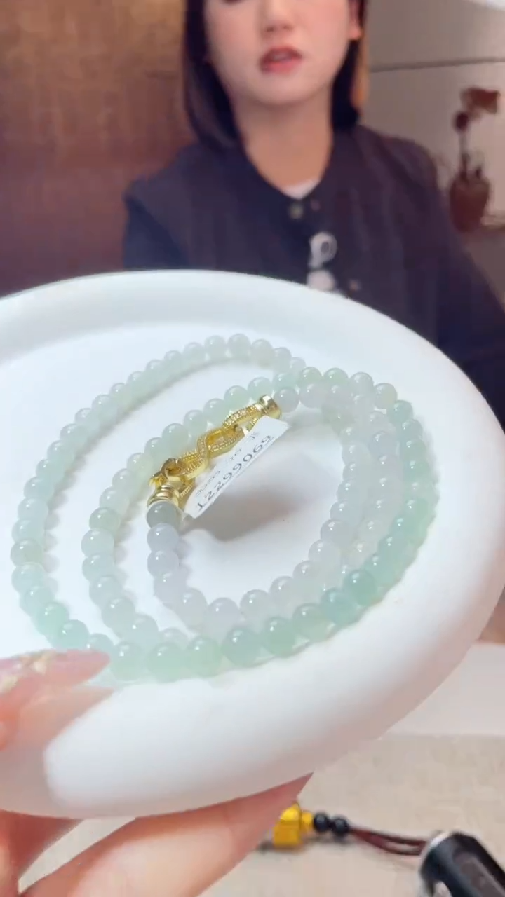 未镶嵌手链翡翠珠串