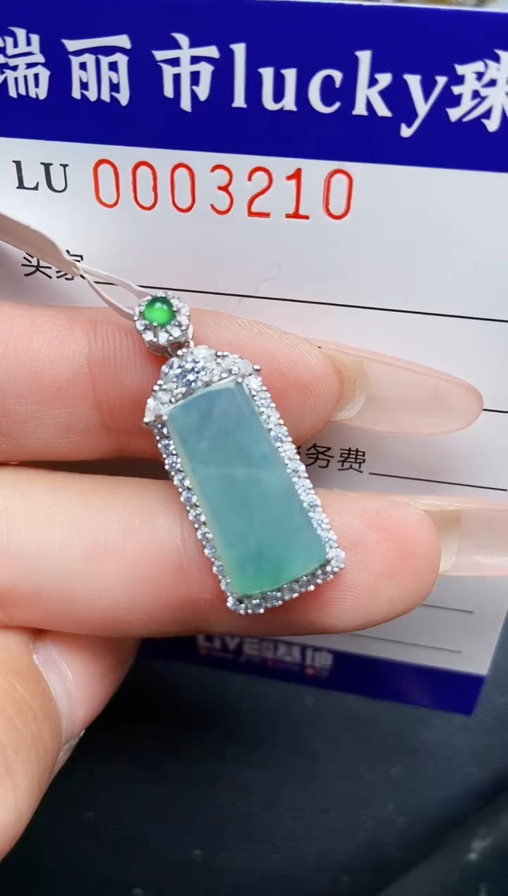 【闪购商品】翡翠颈饰银S925镶嵌3210