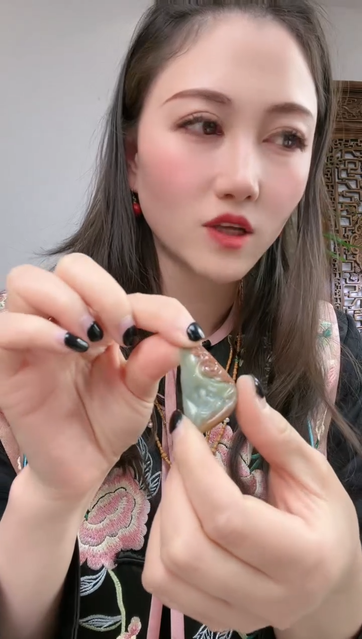 【闪购商品】翡翠吊坠(不含链)未镶嵌红翡皮悟  道