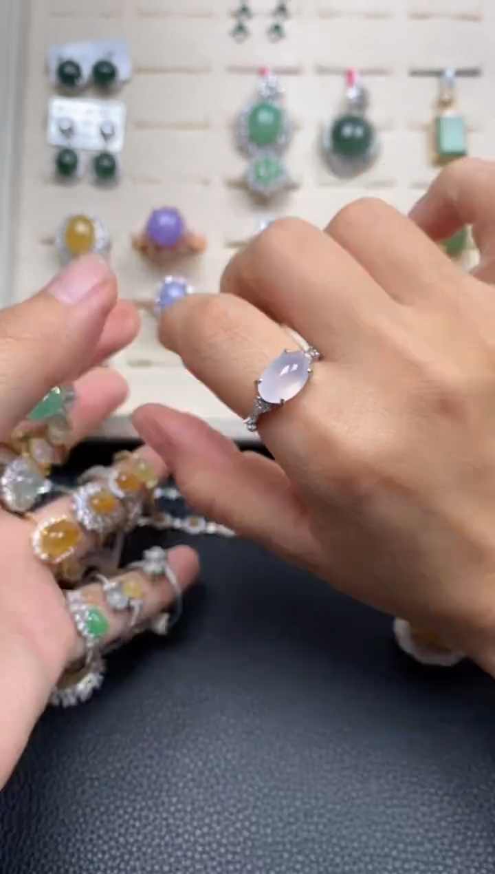 【闪购商品】翡翠戒指银S925镶嵌11111