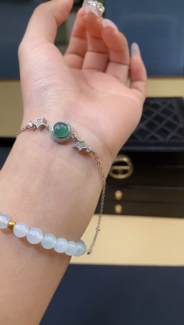 【闪购商品】翡翠手链未镶嵌天然A货翡翠手链（多样性发一） 