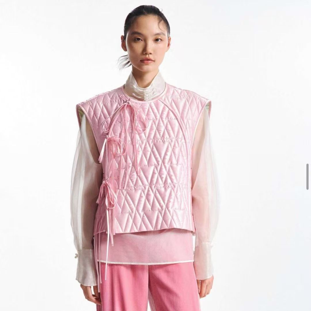 【刘彤推荐】玉琼   真丝绗缝棉马甲 J24A0134