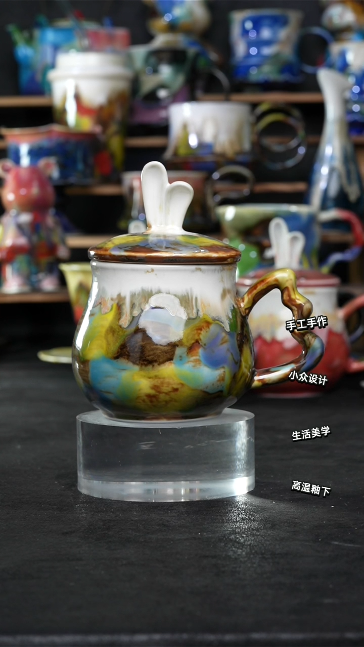 设计师款景德镇森涩手创陶瓷（食品级）807